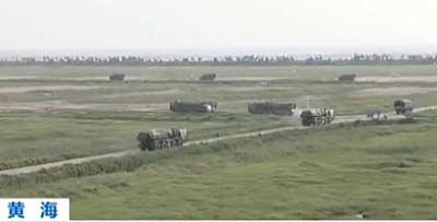 南京軍區(qū)炮兵部隊在黃海附近進行了大規(guī)模實兵實彈演習，這種大規(guī)模遠程火箭炮火力打擊演習尚屬首次。資料圖