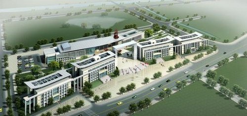 安徽省望江縣縣委、縣政府新辦公樓鳥瞰圖